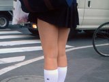 放課後のミニスカート制服JK